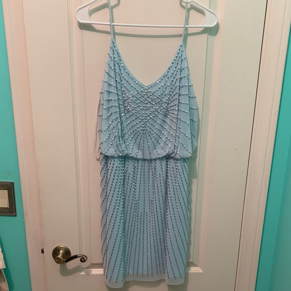 Blue homecoming dress